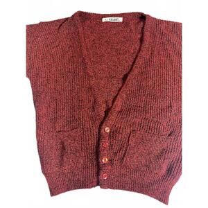 Le Tigre Vintage Red Knit Cardigan – USA Made